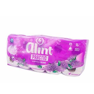 Hartie igienica Alint Extra Fina cu parfum de liliac, 3 straturi, 10 role