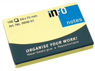 Notes adeziv 50 x 75 mm galben