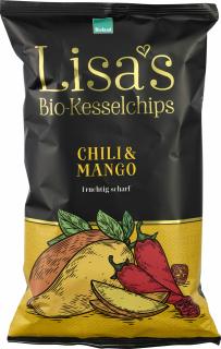 Chipsuri bio de cartofi cu chili si mango fara gluten