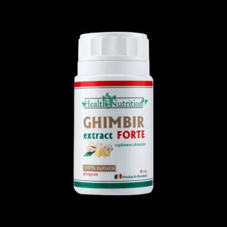 Ghimbir extract Forte 100% natural, 60 capsule, Health Nutrition