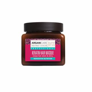 Masca reparatoare si nutritiva cu Keratina pentru parul uscat si deteriorat, Arganicare, 500 ml