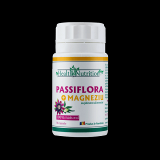 Passiflora cu Magneziu 100% naturala, 90 capsule, Health Nutrition