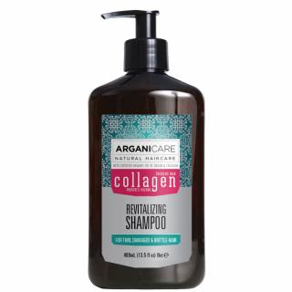 Sampon revitalizant cu colagen pentru par subtire, deteriorat si fragil, Arganicare, 400 ml