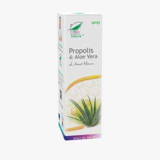 Spray cu propolis si aloe vera, 100 ml, Medica