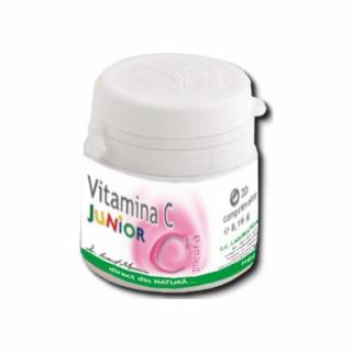 Vitamina C junior zmeura, 20 comprimate, Medica
