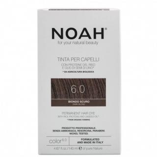 Vopsea de par naturala,  Blond inchis, 6.0,Noah, 140 ml