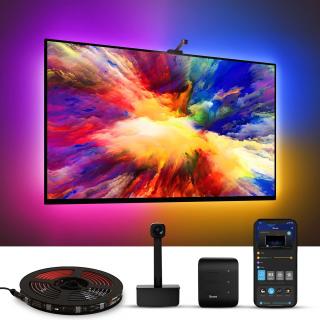 Banda LED Govee DreamView T1 TV Backlight Wi-Fi RGBIC, Camera ColorSense 1080p HD, 75-85 inch