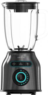 Blender Cecotec Power Black Titanium 2200MAX Smooth, 2200 W, Zdrobire gheata, Bol sticla 1.75L