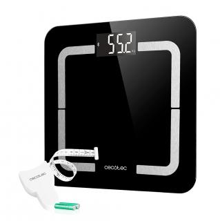 Cantar de baie digital Cecotec 4090 Surface Precision 9500 Smart Healthy, Ecran LCD, Maxim 180 kg, TenBIA, Four Precision, BabyWeight, Negru - Resigilat