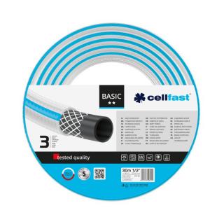 Furtun pentru gradina Cellfast BASIC cu 3 straturi, 1 2  , Armat, 30m, protectie UV