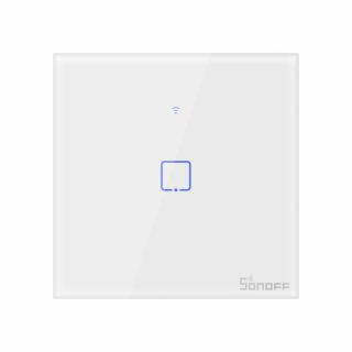 Intrerupator Smart  cu Touch  Sonoff T0 EU TX , WiFi, 1 canal