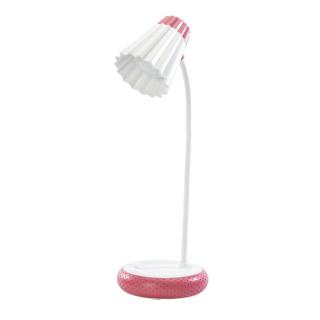 Lampa de birou LED Home H-612, Acumulator 1200mAh, Control touch, 3 moduri, Incarcare USB, 3W - Rosu