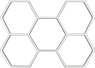 Led tavan Honeycomb CCT ( lumina Rece, Neutra, Calda)  5 hexagoane 235 x 164 cm