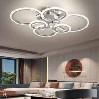 Lustra led dimabila 140w cu telecomanda 3 functii Crom