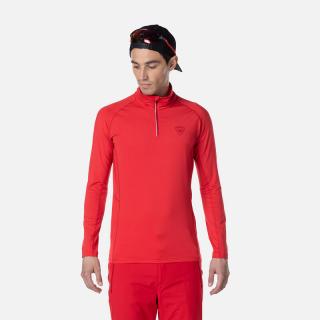 Bluza barbati Rossignol CLASSIQUE 1 2 ZIP Sports red