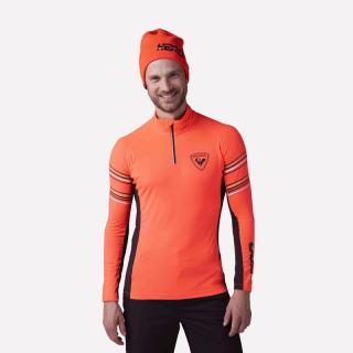 Bluza barbati Rossignol CLASSIQUE HERO 1 2 zip - Neon red