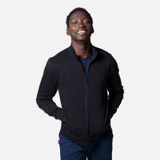 Bluza barbati Rossignol LOGO SWEAT FZ FL - black