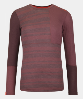 Bluza de corp dama Ortovox - 185 Merino Rock N Wool - Mountain rose