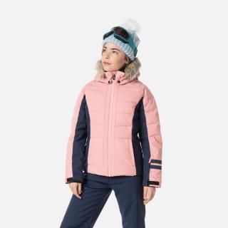 Geaca schi baieti Rossignol GIRL POLYDOWN - Cooper pink