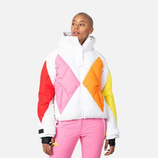 Geaca schi dama Rossignol JCC - W DIAMOND Down Bomber White