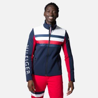 Jacheta barbati Tommy Hilfiger SOFTSHELL GLOBAL STRIPE - sky captain