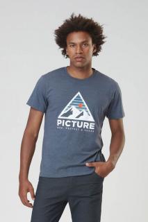 Tricou barbati Picture Authentic tee - Dark Blue Melange