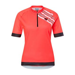 Tricou bike dama Ziener NARIA Signal peach