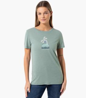 Tricou dama merino SN-SUPERNATURAL - W SEA LA VIE - Chinois Green Various