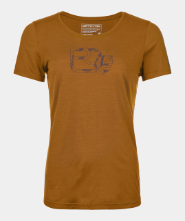 Tricou dama Ortovox 120 COOL TEC LEAF LOGO TS - sly fox