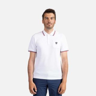 Tricou polo barbati Rossignol PRESSET POCKET - White