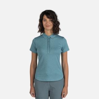 Tricou polo dama Rossignol W CLOUDREST - Onyx grey