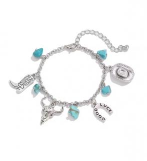 Bratara cu 4 charmuri, EVNC, Western Retro Choker