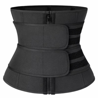 Centura lombara pentru femei, CRM, corset slabire si modelare talie, din neopren, negru, M-pt.talie 70-75  cm