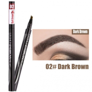 Creion pentru Sprancene, CRM, cu Efect Microblading Fir cu Fir, Be Perfect, Nuanta 02 Dark Brown