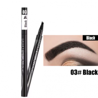 Creion pentru Sprancene, CRM, cu Efect Microblading Fir cu Fir, Be Perfect, Nuanta 03 Black