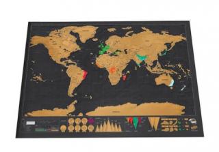 Harta razuibila a lumii, GMO, World Map Deluxe, 42x30 cm