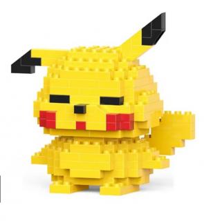 Mini joc cu piese lego, EVNC, Building Block Toys, model Pikachu