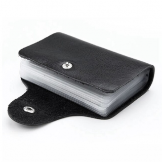 Portcard Organizator Slim, CRM, Unisex, Compact si Elegant, Negru