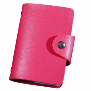 Portcard Organizator Slim, CRM, Unisex, Compact si Elegant, Roz