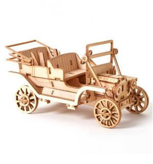 Puzzle 3D din lemn, EVNC, model Vintage car