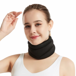 Suport Cervical  pentru Sustinere si Protectie,  CRM, Reglabil, Unisex, Negru