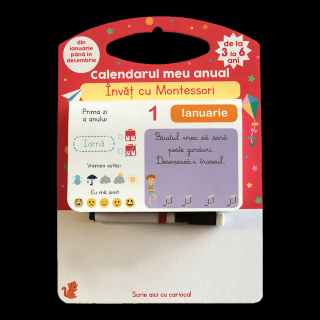 CALENDARUL MEU ANUAL: INVAT CU MONTESSORI - DE LA 3 LA 6 ANI