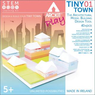 Kit constructie arhitectura - Tiny Town 1, 40 piece Architectural Model Kit