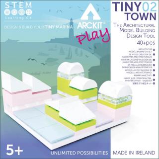 Kit constructie arhitectura - Tiny Town 2 Marina, 40 piece Architectural Model Kit