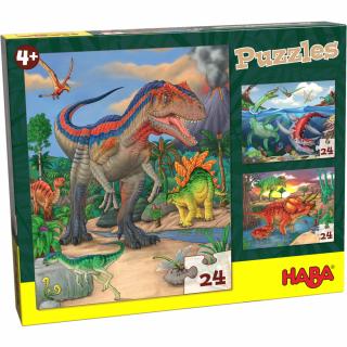 Puzzle cu dinozauri - HABA