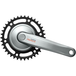 Angrenaj pedalier SHIMANO Nexus FC-C6000, 38T, aluminiu, argintiu