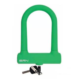 Antifurt U-Lock cu cheie BRN, silicon, 12.8 7.6 cm, verde