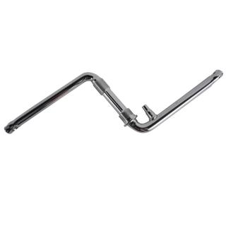Ax brat pedalier BMX, otel, argintiu