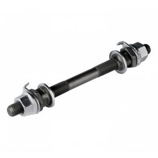 Ax butuc fata FORCE cu piulita, otel, lungime 140 mm, negru
