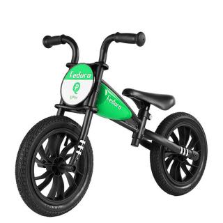 Balance bike 12   QPLAY Feduro verde, varsta 3-6 ani